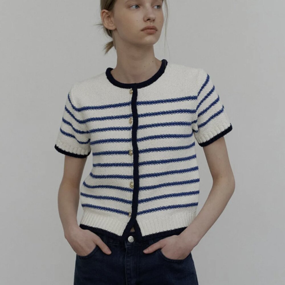 URAGO Marine Half Cardigan